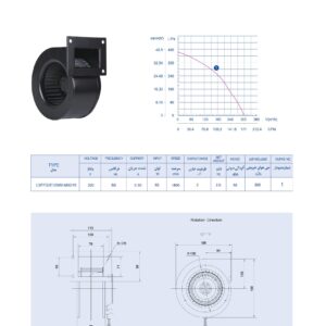 فن سانتریفیوژ فوروارد یکطرف مکش 12 سانت زیلابگ