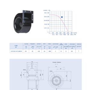 هواکش سانتریفیوژ یکطرف مکش فوروارد ۱۳ سانت زیلابگ