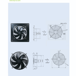 فن آکسیال ۳۰ سانت زیلابگ – ۱۳۸۰ دور – سه فاز – پروانه فلزی